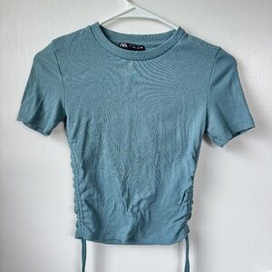 Turquoise/blue top, Zara size small
